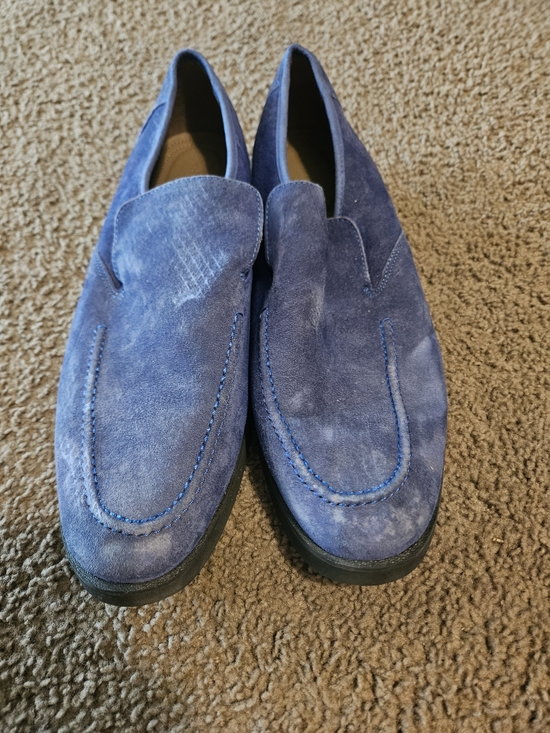 Hush Puppies Other - Men's Hush Puppies Blue Suede Loafers Size 13